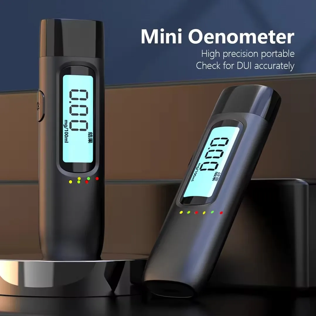 Portable Alcohol Detector Non-Contact Drunk Driving Tester High Accuracy Breathalyzer alkomat Alcohol Detector