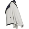 Miyake Pleated Autumn New Men's Trench Coat Original Designer Hip Hop Colored Vertical Stripe Short Jacket Top 5