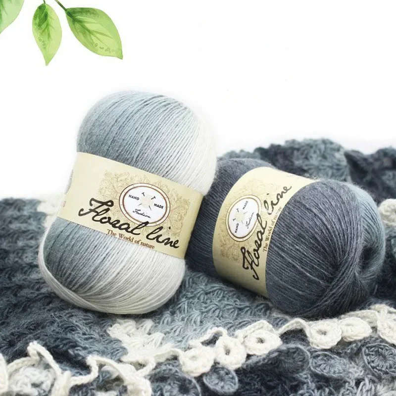 100g / 1Pcs 100% Wool Yarn  Space Dyed Hand Knitted Wool Soft Fluffy Yarn  DIY Crocheted Shawl Scarf Hat Sweater Gloves 6