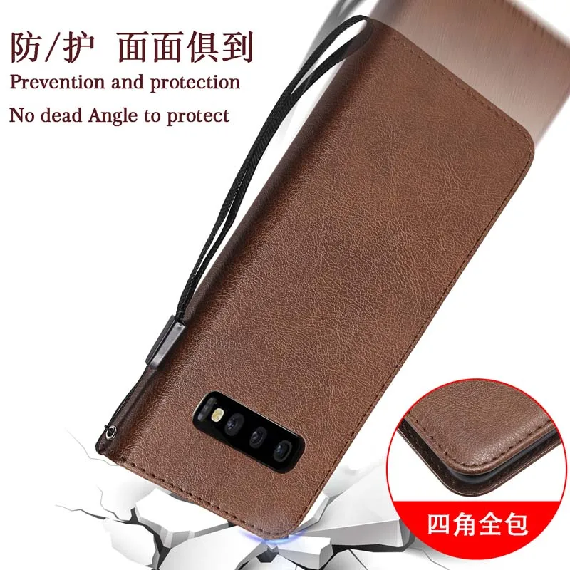 Leather Wallet Case For Samsung Galaxy S7 Edge S8 S9 S10 Plus M10 M20 M30 M30S M40 A6 A8 Plus 2018 A9 A7 Cover Book Phone Case 3