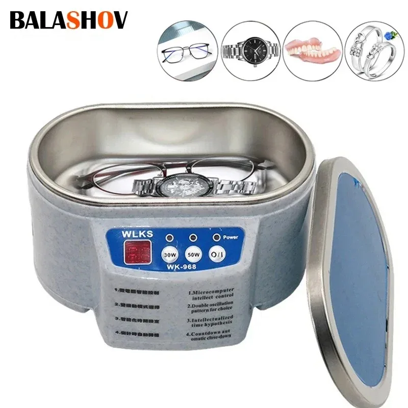 600MLPortableUltrasonicCleanerJewelryPartsGlassesDentureFalseTeethWatchWashingMachineTubDualFrequencyVibration-AliExpress6