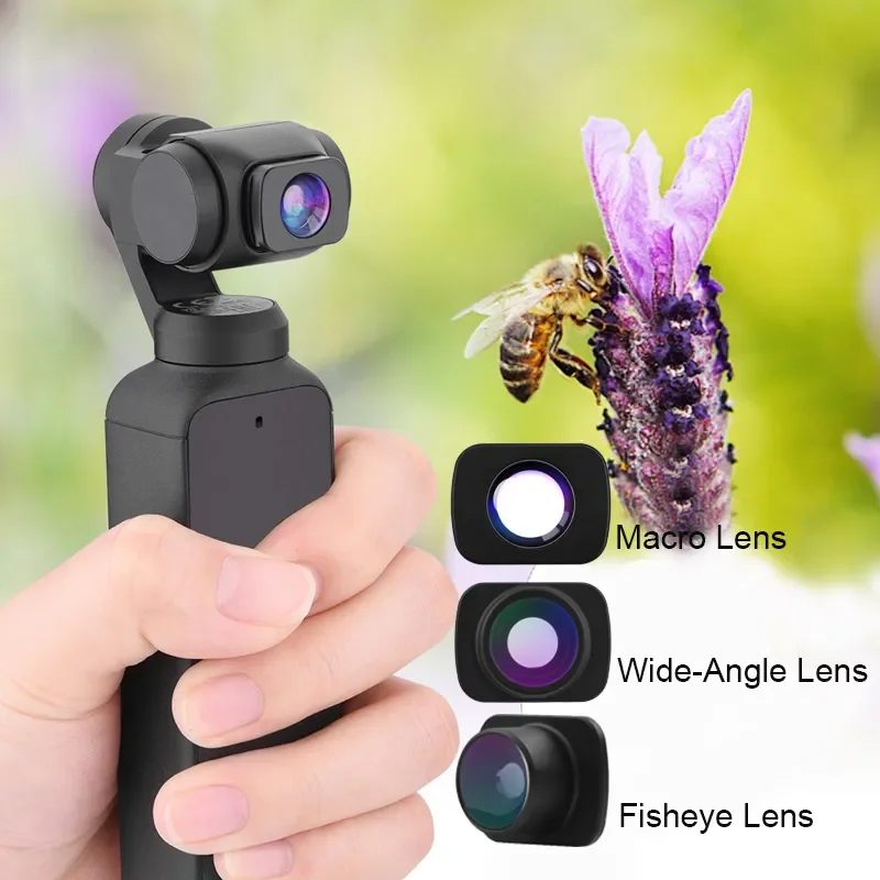 

Wide-Angle Macro Lens for DJI Pocket 1/2 Magnetic Install Lenses Vlog Shooting Pocket Handheld Gimbal Camera Accessories