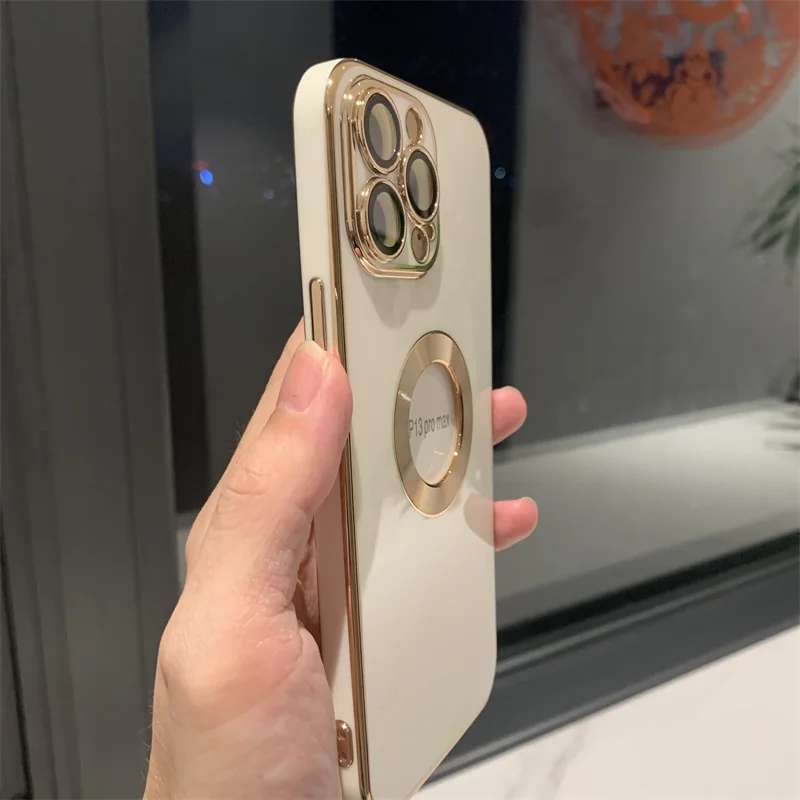 New luxury case for iphone 11 12 13 mini pro MAX back cover bumper etui capa CD pattern plating dropshipping