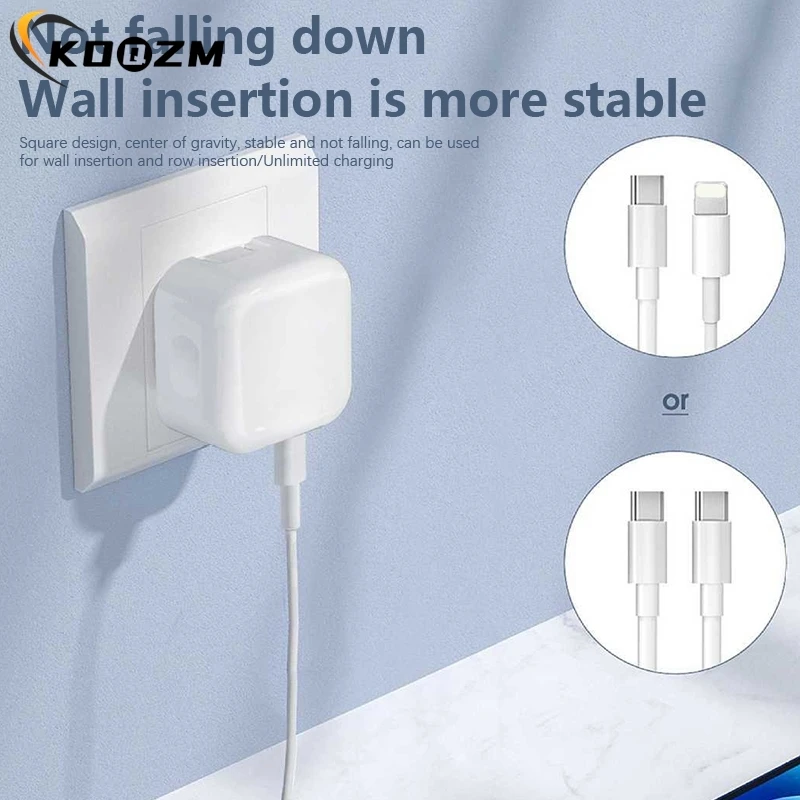 شاحن USB محمول من النوع C ، دعم ثنائي PD ، شحن سري...