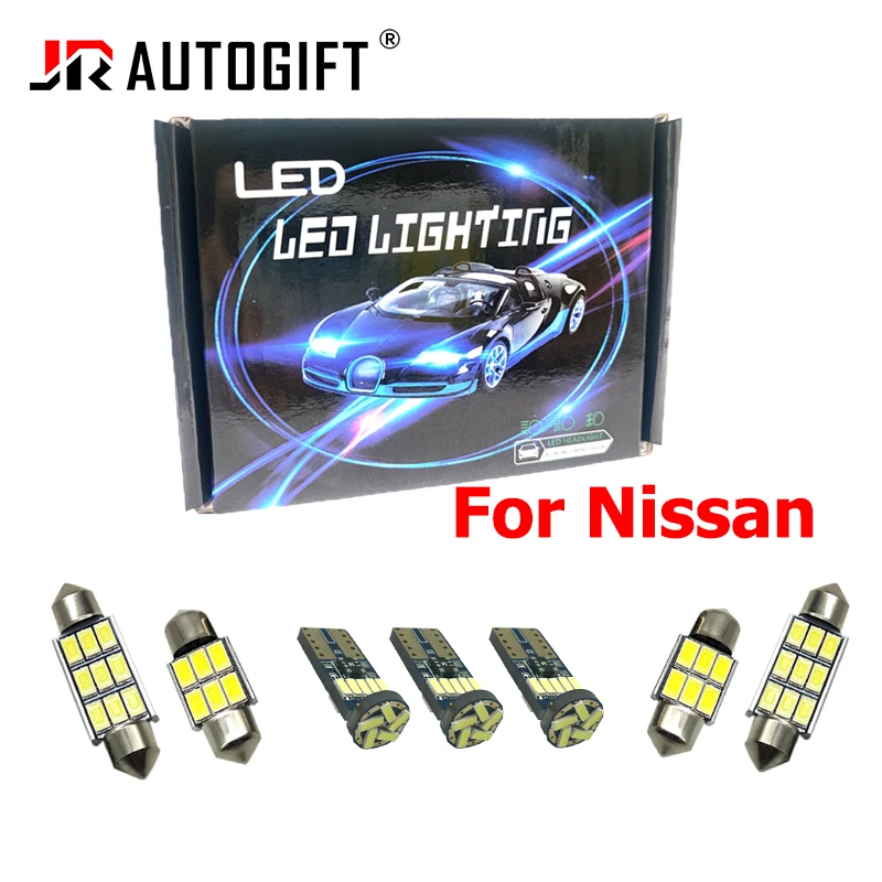 Interior LED For Nissan Qashqai J10 J11 2007 2020 Canbus Vehicle Bulb Indoor Dome Map Reading