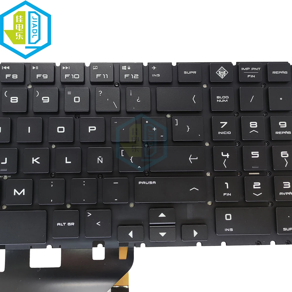 Teclado Espanhol Latino Retroiluminado Rgb Colorido para hp Omen 15-dc 15-dh 15-dc0002tx L50880071 Teclados do Portátil de Espanha com Luz de Fundo - Imagem 2
