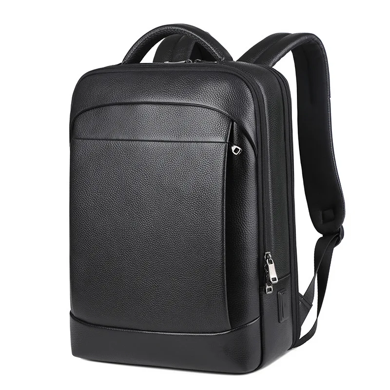 Evas Sac A Dos Homme Cuire Sac à Dos Luxe Cuir Véritable Homme 15