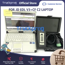 

V5.2 Electronic Data Link EDL V3 Diagnostic Adapter JD Service JD EDL v3 Advisor construction Agricultrue diagnotic+C2 LAPTOP