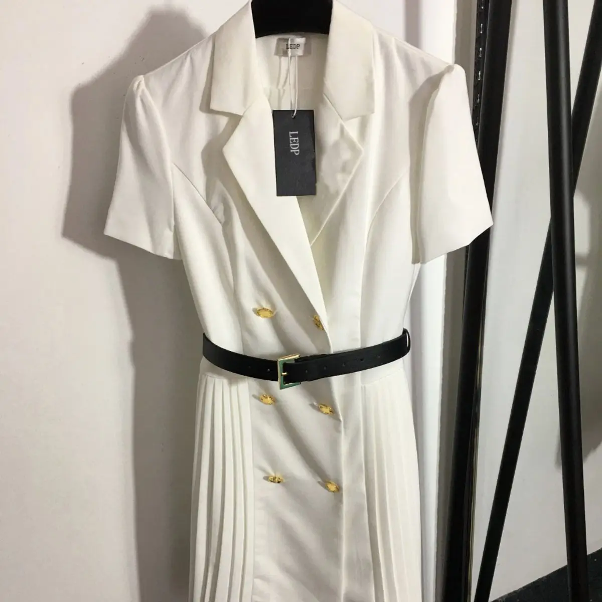 

Style Small Fragrance Double-Breasted Temperament Slim Suit Collar Dress Celebrity professional women's dress 2023 Super New