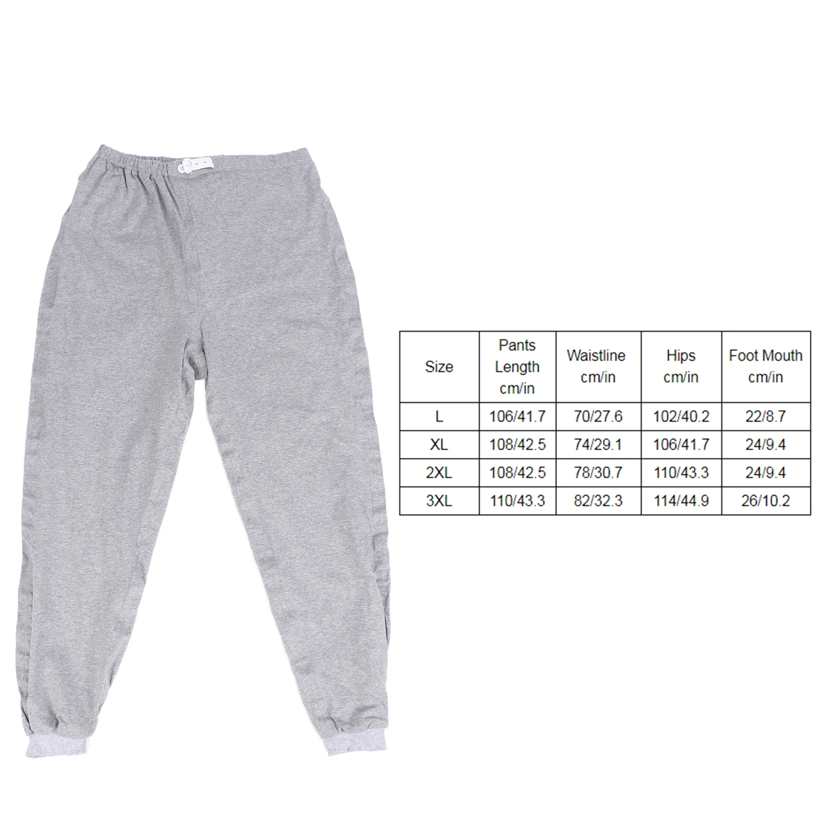 Waterproof Diaper Pants for Elderly Paralyzed Bedridden Breathable Adjustable Cotton Washable Incontinence Leak-proof Long Pants 2