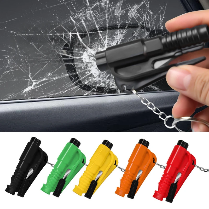 

Car Safety Hammer Auto Emergency Glass Window Breaker Seat Belt Cutter Life-Saving Car Emergency Escape Hammer Survival Whistle