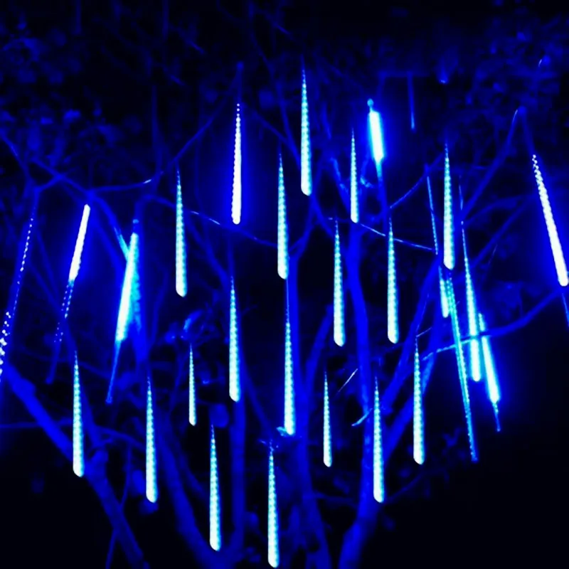 thumbnail image 1 of Outdoor LED Meteor Shower Lights Led Street Garland Fairy String Light Waterproof for Christmas Party Garden Holiday Decorations, 1 of 5