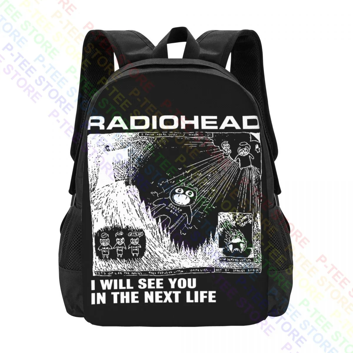 Zaino A Fisarmonica Per Album Radiohead Stile Sportivo Softback Di Grande Capacità