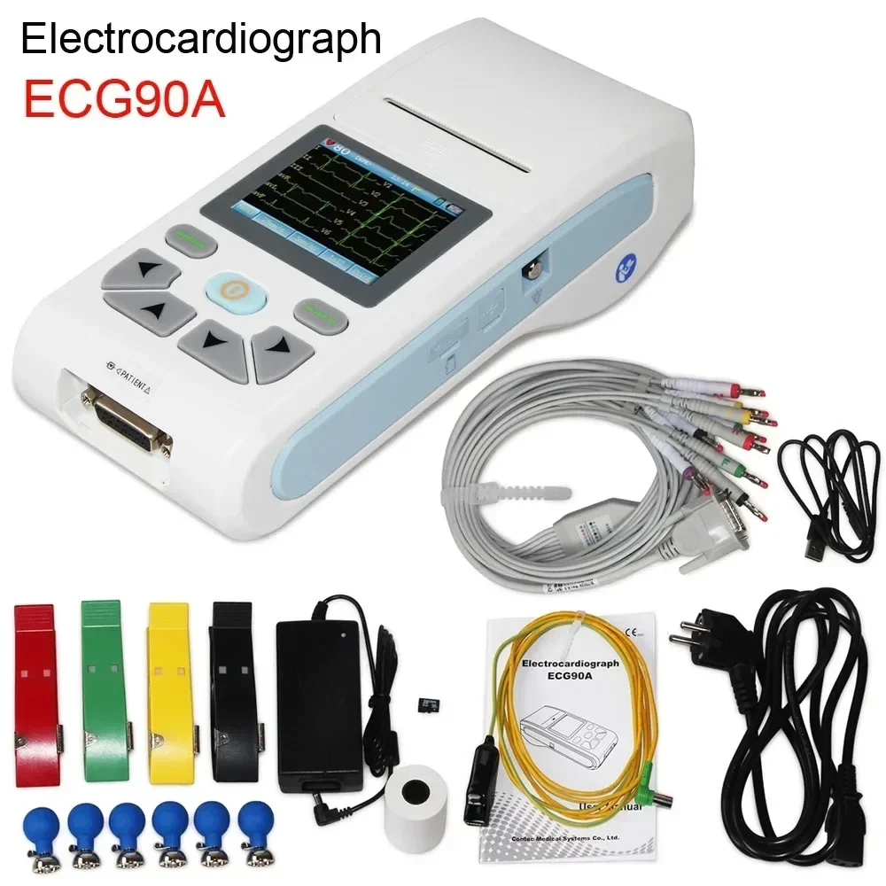 CONTEC 12-Channel ECG/EKG Machine Electrocardiograph, PC Software, Touch Screen ECG90A