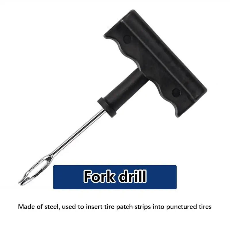 Flat Tire Repair Kit 6pcs Flat Tyre Tool Kit Universal Portable Tire Repair Tools For Bike Car Motorcycle ATV SUV