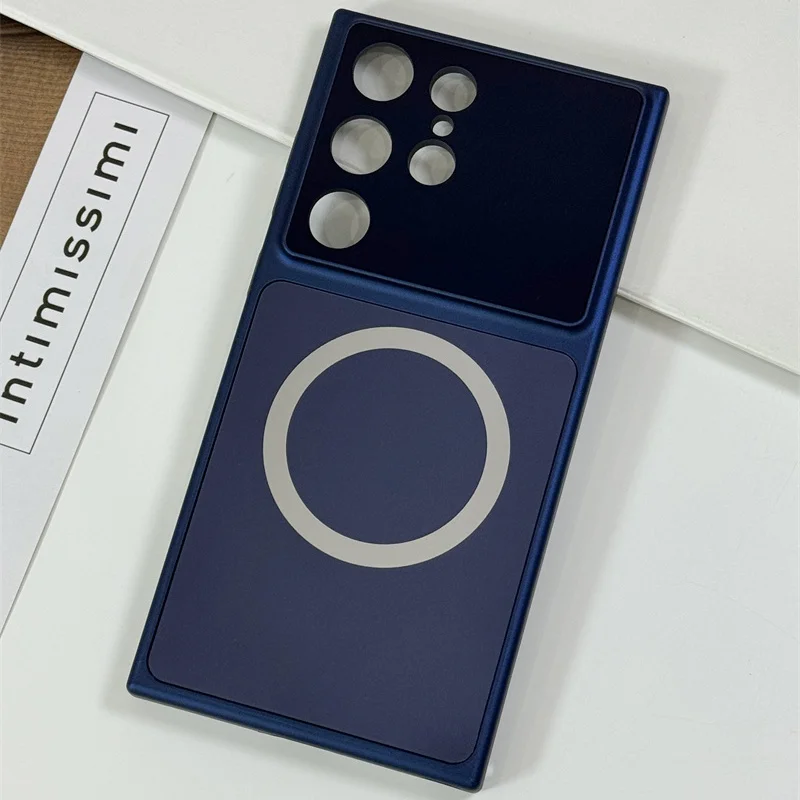 Luxury Glass Nano Matte Magnetic Case with Magsafe-Compatible Wireless Charging and Shockproof Protection