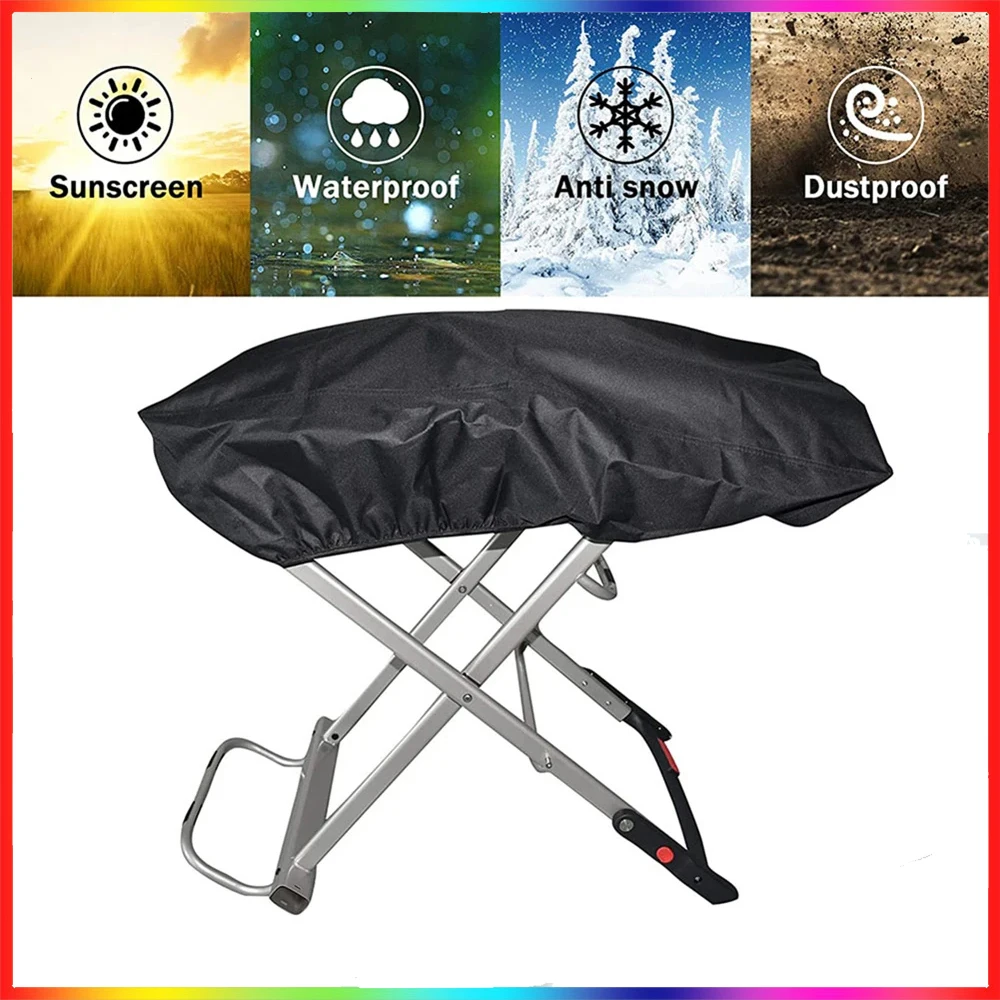 

1pcs Grill Cover For Weber 9010001 Traveler Portable Gas Grill 210D Heavy Duty Waterproof BBQ Cover Cooking Garden 101*49*25cm