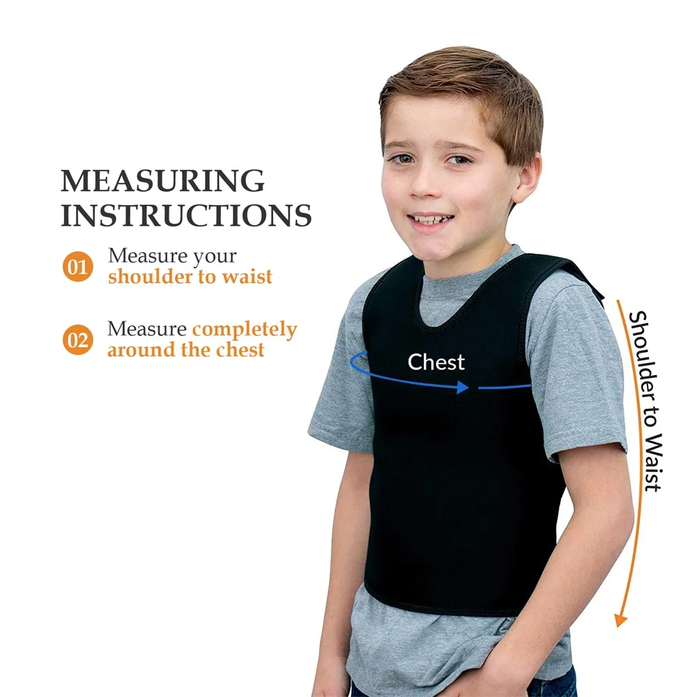 Sensory Deep Pressure Vest for Kids Comfort Compression Vest for Autism Hyperactivity Mood Processing Disorders Breathable - Image 3