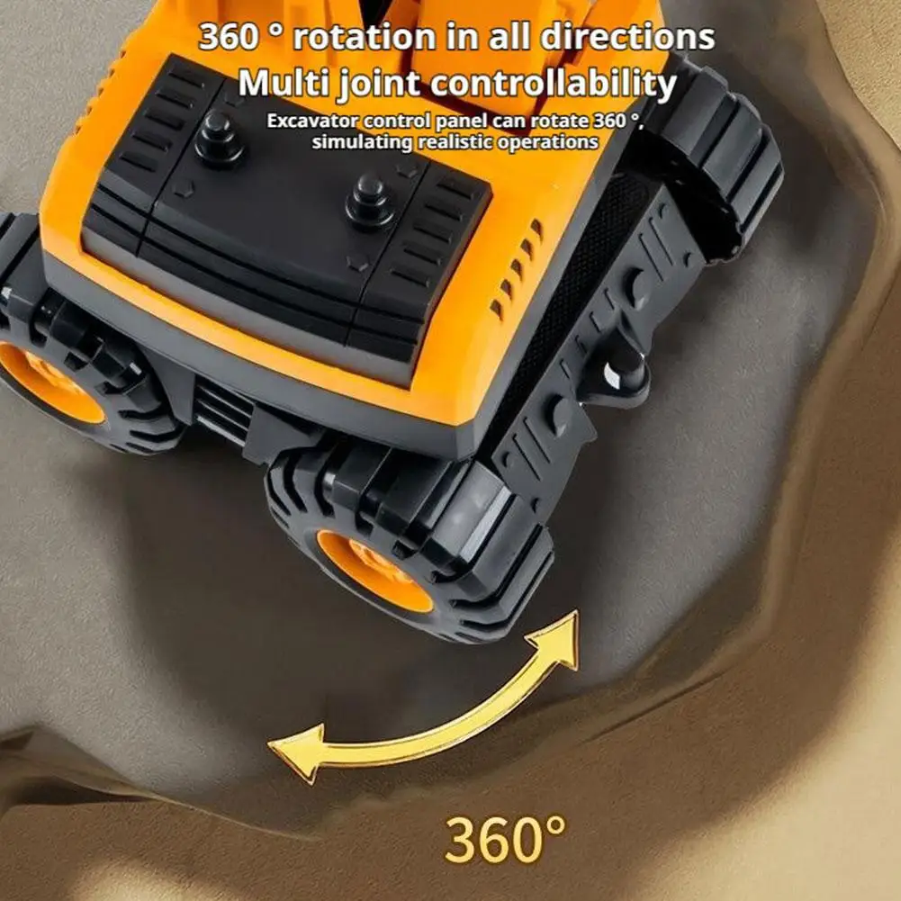 Excavator Dump Truck Model Toy Engineering Vehicle Set Construction Fleet Toddler Early Education Construction Vehicles Toys - 3