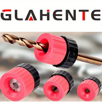 Set di fermari per profondità di trapano da 3 pezzi |   Anelli limite in plastica regolabili da 3-13 mm per la lavorazione del legno |   Guida per la perforazione dei fori di precisione
