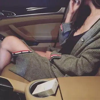 긴 소매 울 긴팔 스웨터 TB 스타일 니트 카디건 탑 여성용, 신제품, 패션, 봄 가을