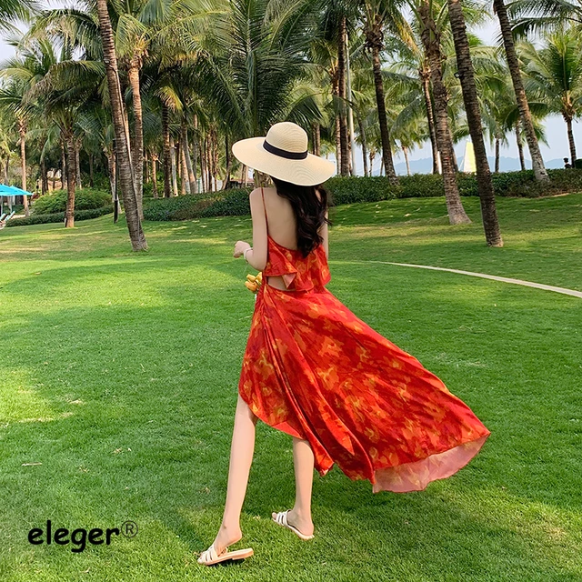 Elegant Party Long Clothes for Women 2023 New In Cheap Casual Resort  Dresses Strappy Sexy Beach Chic Japanese Summer Outfits - AliExpress