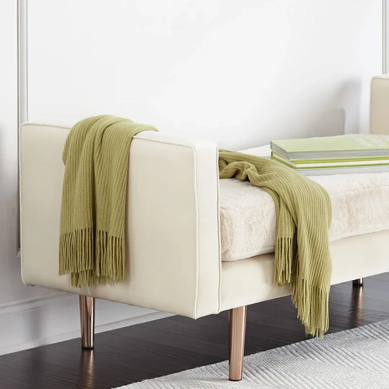 

Simple modern clothing store fabric cloakroom stool bedroom bed end