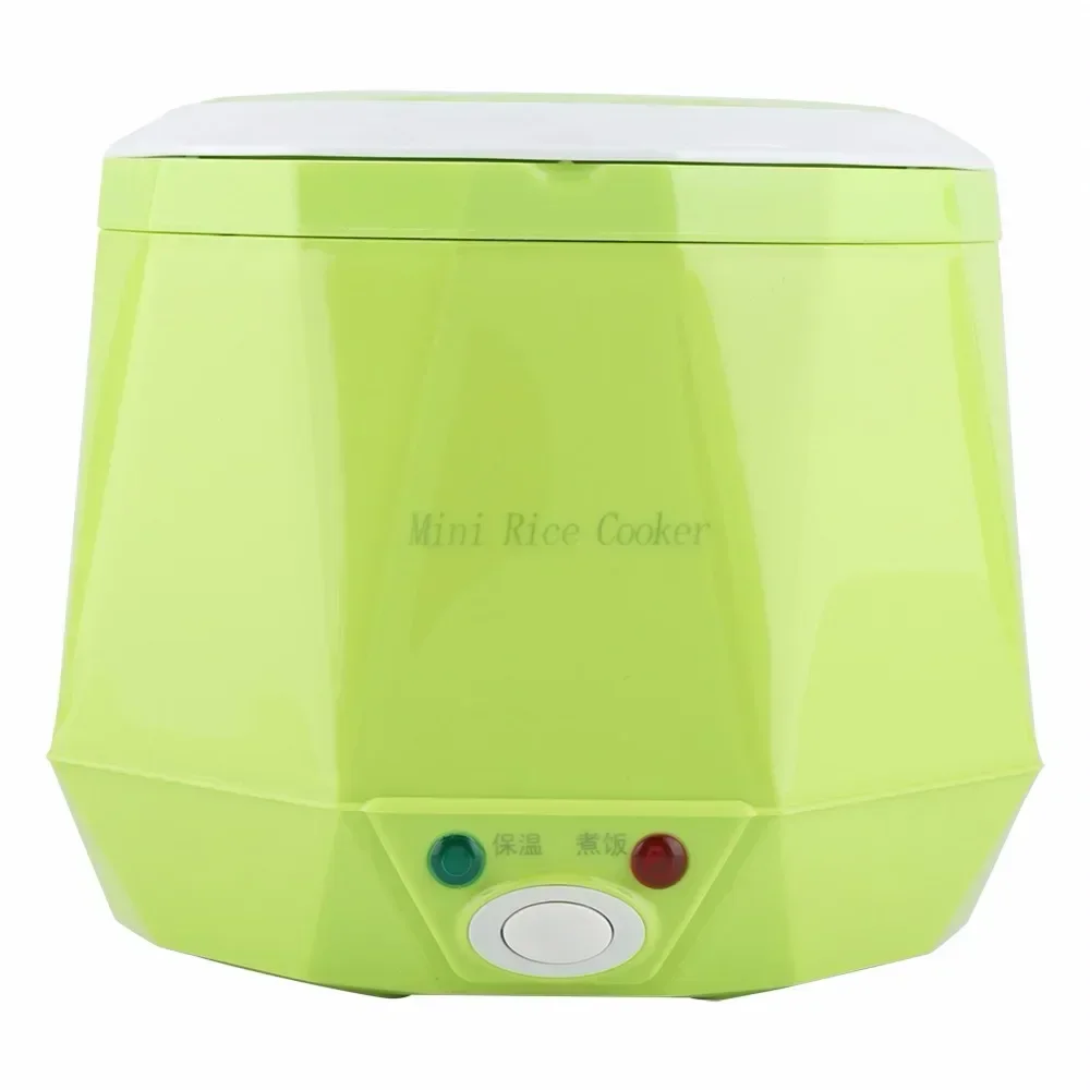 Mini Rice Cooker 1.3L Electric Heating Lunch Box Portable Thermostat Food Steamer Multi Electric Cooker For Car Truck 12/24V