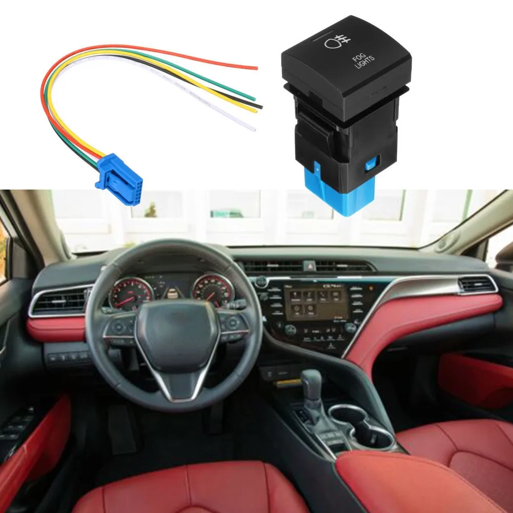

ON-OFF Push Switch Dash Dashboard For Camry For RAV4 Corolla LED Push RAV4 Corolla Reliable 22*22mm Replacement Switch