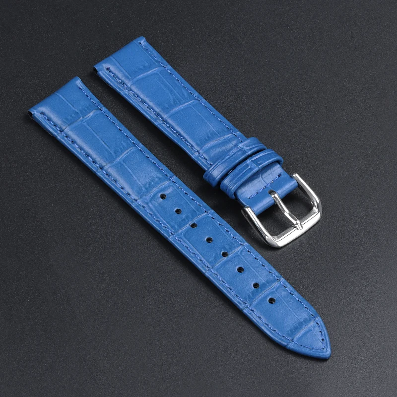 Premium Calfskin Leather Slub Pattern Watch Strap - Universal Fit