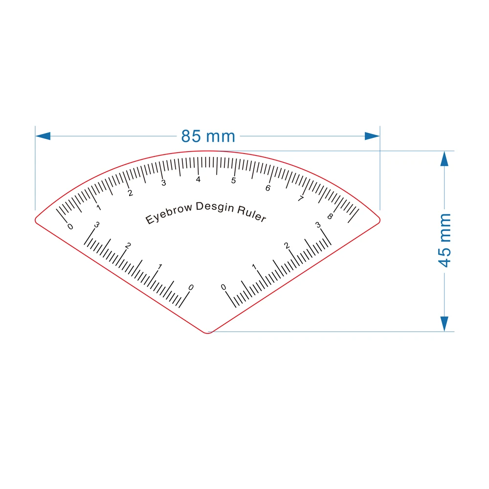 Righello per disegno sopracciglia microblading - immagine 4