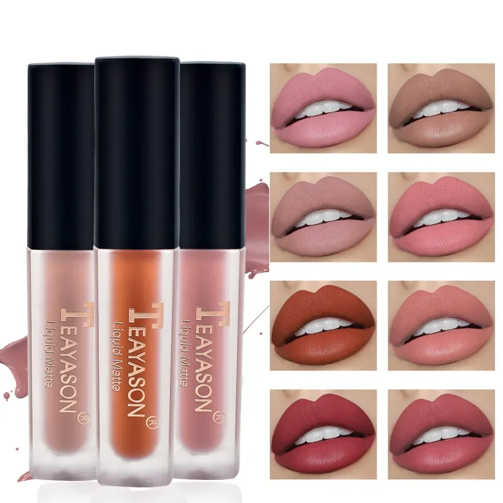 Lip Gloss Lip Makeup 1pc Women's Fashion Liquid Matte Lipstick Velvet Lipgloss Nude Moisturizer