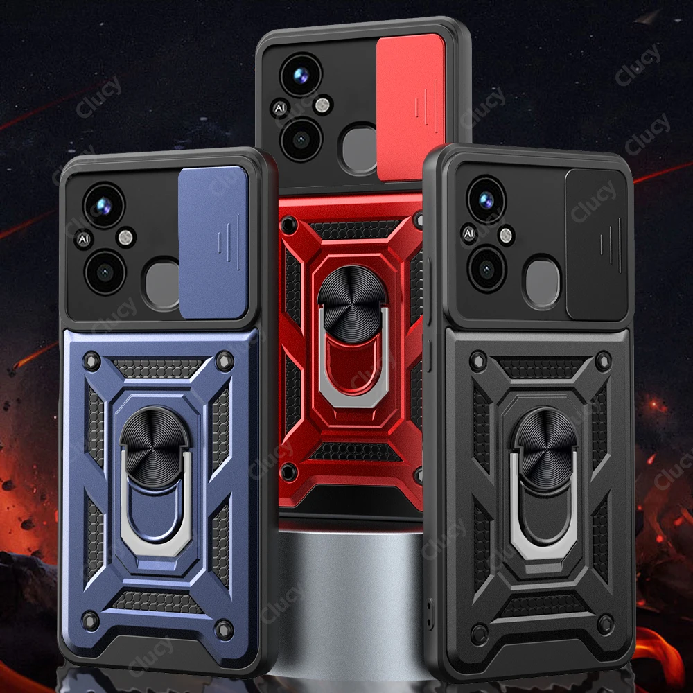 Funda protectora de lente de cámara de vidrio templado con anillo de