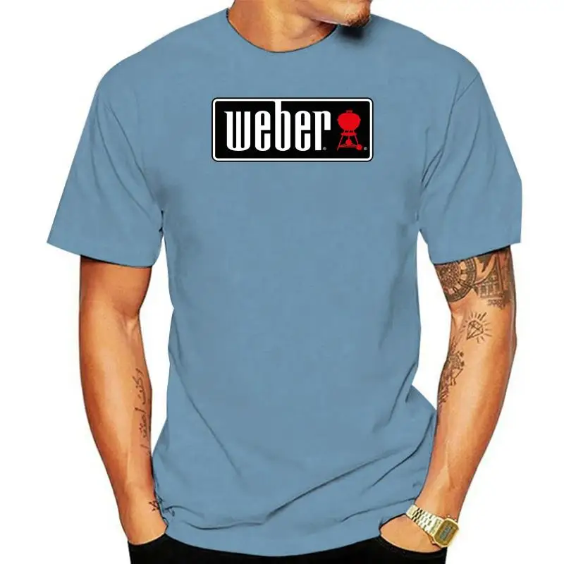 New Weber Logo Air Broil King T-Shirt Nera Da Uomo Taglia S-3Xl Bbq Grill Jenn