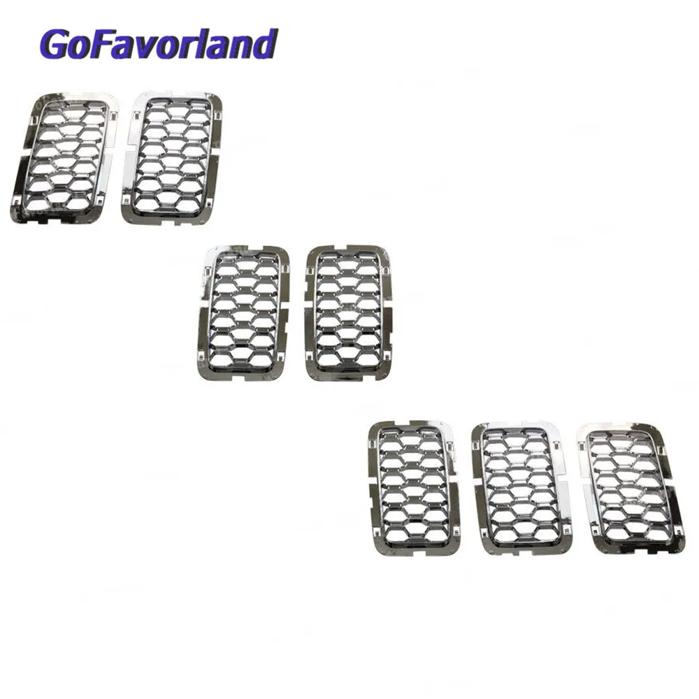 

Передняя зеркальная сотовая крышка хромированный пластик CH1201113 6NZ03SZ0AA для Jeep Grand Cherokee 2017 2018 2019 2020