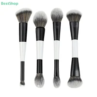 ★★★Double-ended Foundation Brush,Loose Powder, Blush Brush,Highlighter Brush,Beauty Tool,Contour Brush 1