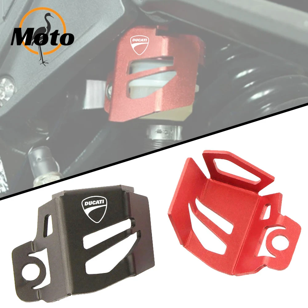 Per Ducati Scrambler 800 1100 797 400 Scrambler Moto Pompa Freno Serbatoio Fluido Accessori Di Protezione Con Logo "Ducati"