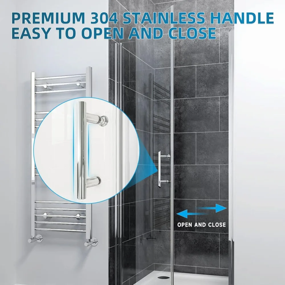 Shower Door, 29.5-31 in. W X 72 in. H Frameless Pivot Shower Door, Shower Door 3