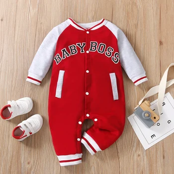 Letter Print Baby Jumpsuit 1
