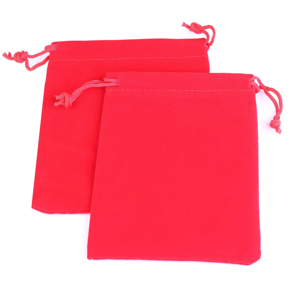 Set of 25 Colorful Velvet Drawstring Gift Bags for Jewelry Packaging and Display