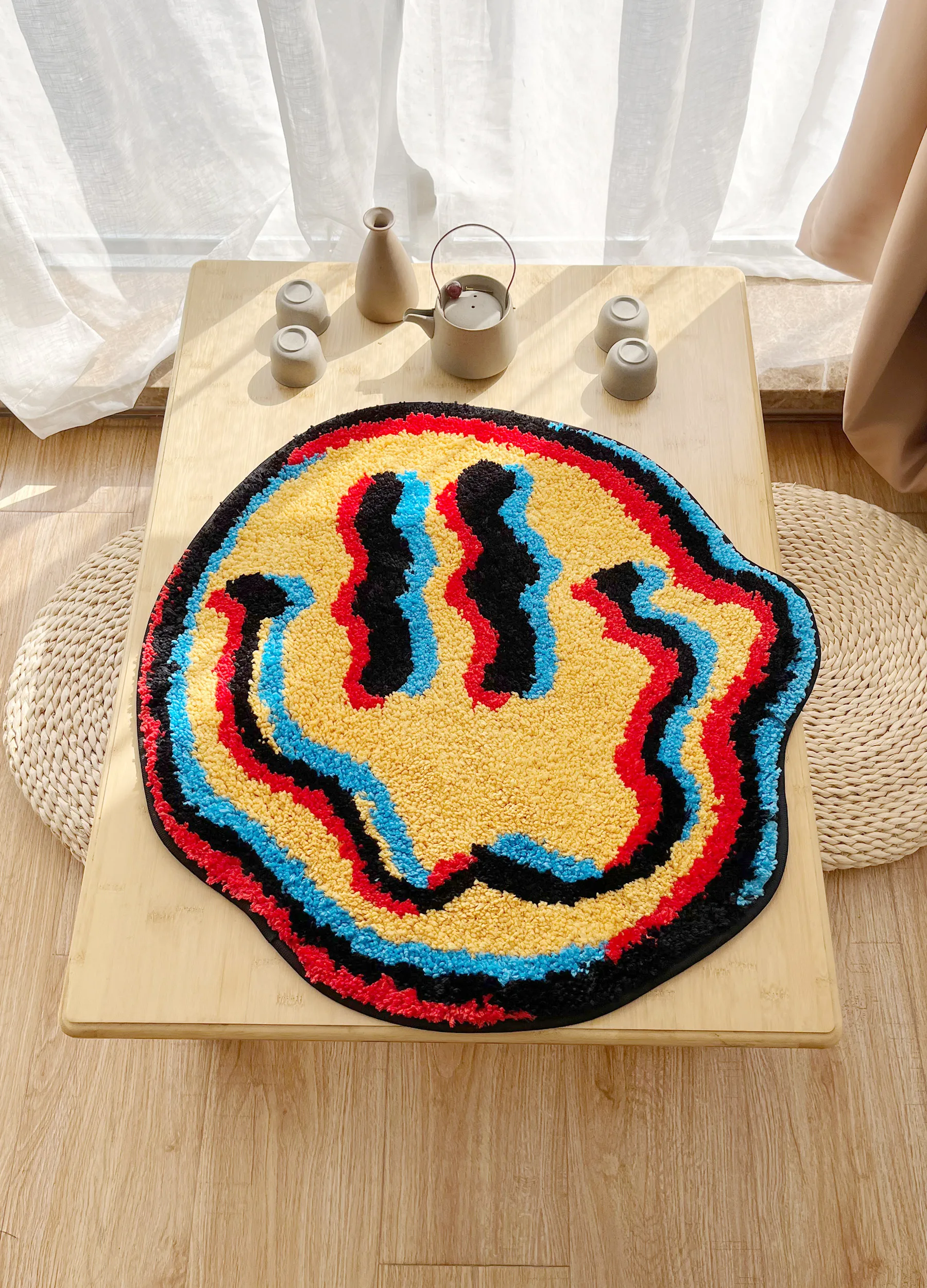 Trippy Smiling Rug Image 2