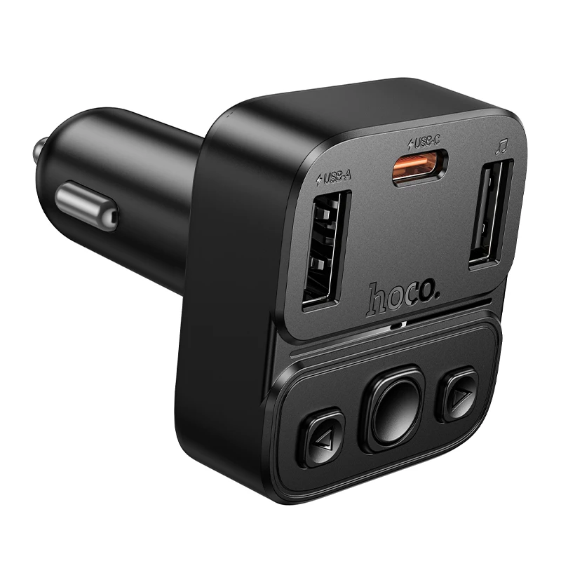 HOCO E87 35W High Power Car FM Transmitter with PD20W & 15W Fast Charging