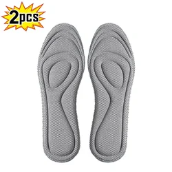 Dual Pack Orthopedic Memory Foam Insoles - Antibacterial, Sweat - Absorbing Inserts for Enhanced Comfort (Grey - 2pcs)