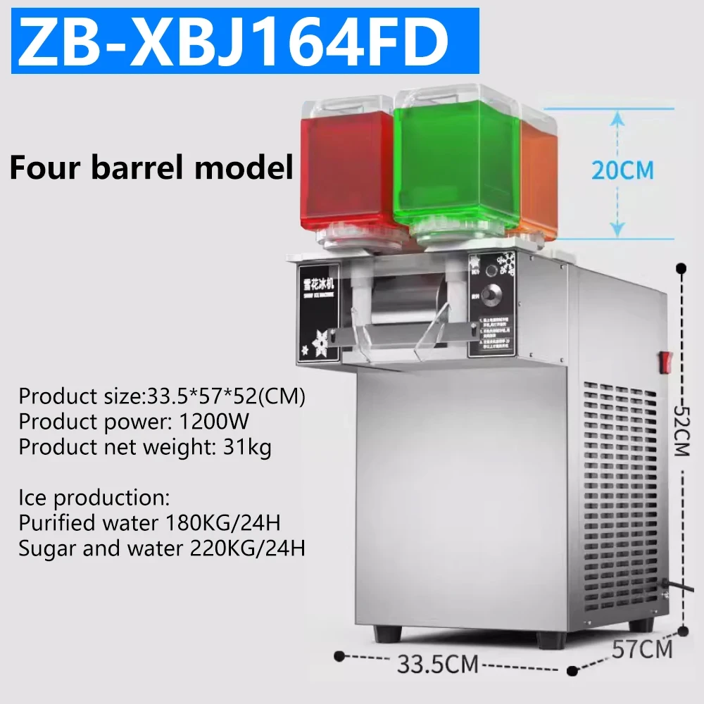 

Commercial Snow Ice Maker Shaver Machine Europe Snowflake Ice Machine Bingsu Machine Snowflake Ice Shaving Machine 120kg/24h