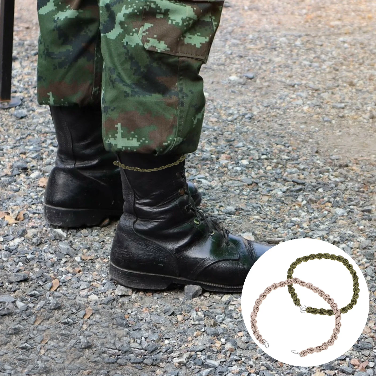 Outdoor Boot Straps Blousing Elastic Bands 8 Pcs