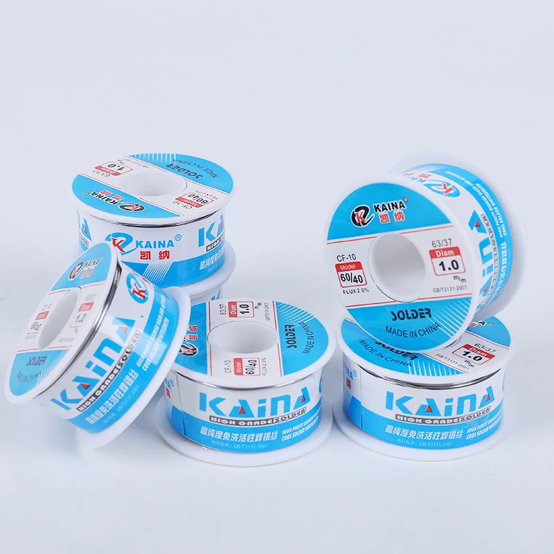 Solder Wire 50G/100G CF-10 60/40 Tin 0.5/0.6/0.8/1.0/1.2/1.5/2.0mm Roll Clean Rosin Welding Core Flux Reel Tube