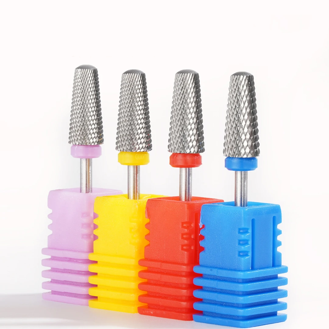 5 in 1 Tungsten Steel Nail Drill Bits Milling Cutter For Electric Nail Drill Manicure Machine File Accessories