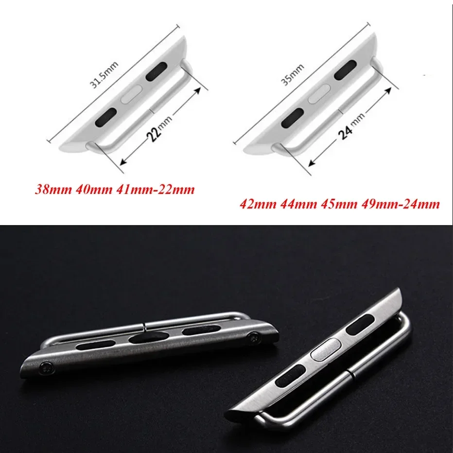 Premium Steel Watch Band Adapters (Set of 2) for Seamless Strap Connection