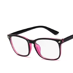 Fashionable Square Blue Light Blocking Glasses - Unisex Computer and Gaming Eyewear (Purple)