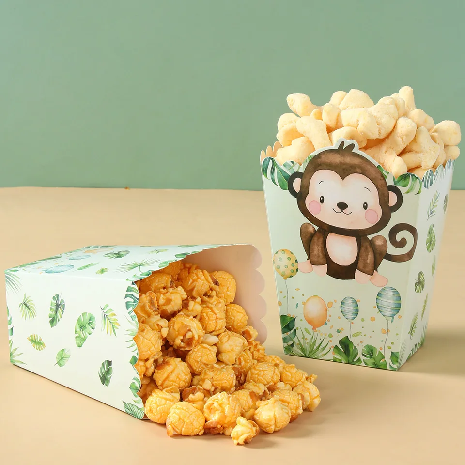 Boîte Pop-corn Safari - Idéal Pour Anniversaire Enfant
